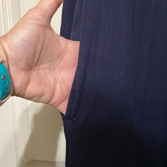 Elegant Navy Long Sleeve house coat robe - Picture 4 of 10